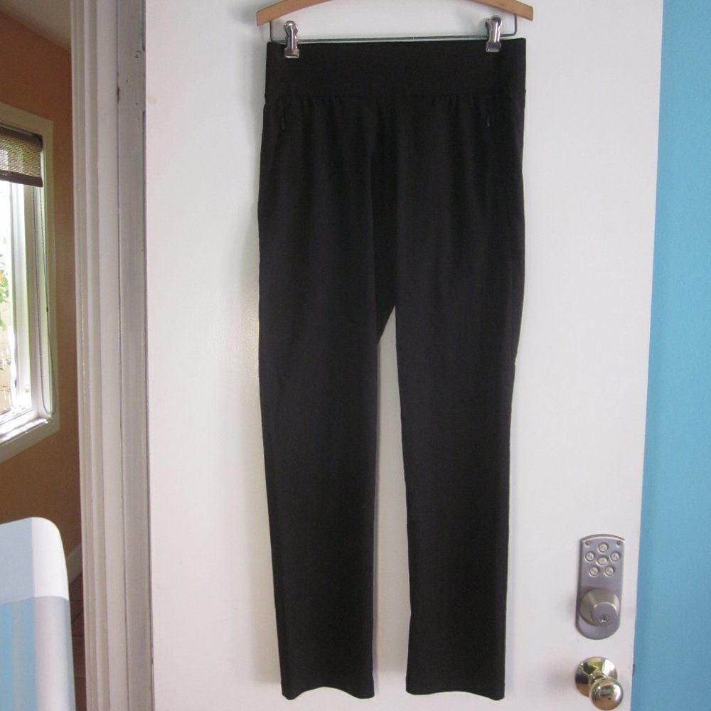 Lija Womens Pull On Size 6 Fitted High Rise Athleisure Rally Stretch Fabric Pant